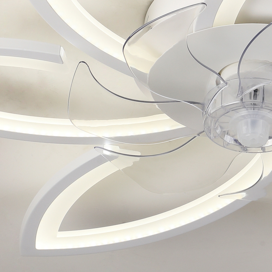 Brilagi - LED Dimbar taklampa med fläkt LED/50W/230V 3000-6500K vit + fjärrkontroll