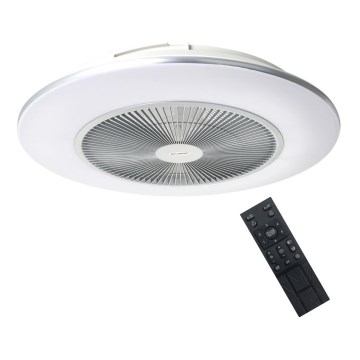 Brilagi - LED Dimbar lampa med fläkt AURA LED/38W/230V 3000-6000K silver + fjärrkontroll
