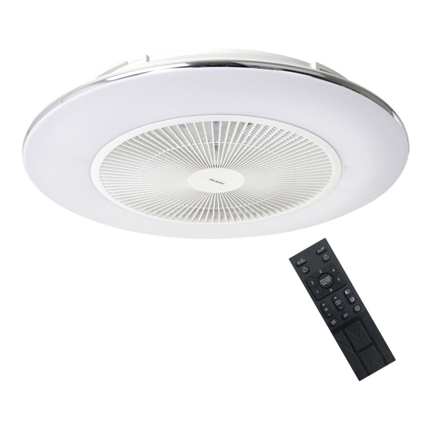 Brilagi - LED Dimbar lampa med fläkt AURA LED/38W/230V 3000-6000K white + fjärrkontroll