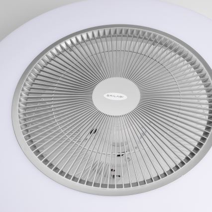 Brilagi - LED Dimbar lampa med fläkt AURA LED/38W/230V 3000-6000K silver + fjärrkontroll