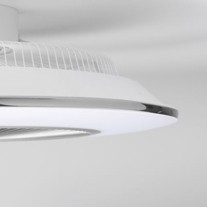 Brilagi - LED Dimbar lampa med fläkt AURA LED/38W/230V 3000-6000K silver + fjärrkontroll