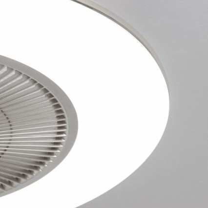 Brilagi - LED Dimbar lampa med fläkt AURA LED/38W/230V 3000-6000K silver + fjärrkontroll