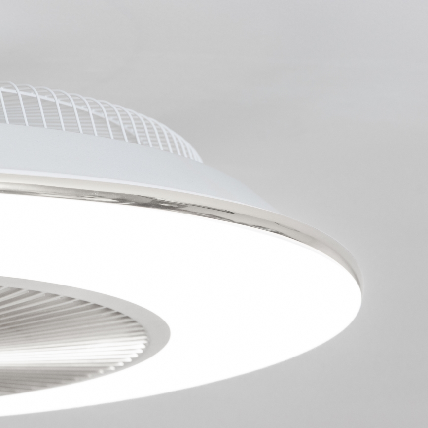 Brilagi - LED Dimbar lampa med fläkt AURA LED/38W/230V 3000-6000K silver + fjärrkontroll