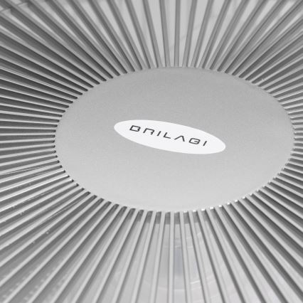 Brilagi - LED Dimbar lampa med fläkt AURA LED/38W/230V 3000-6000K silver + fjärrkontroll