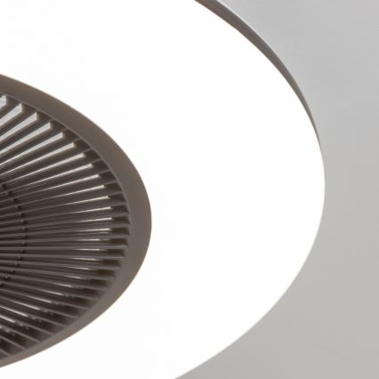 Brilagi - LED Dimbar lampa med fläkt AURA LED/38W/230V 3000-6000K svart+ fjärrkontroll