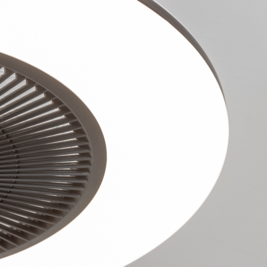 Brilagi - LED Dimbar lampa med fläkt AURA LED/38W/230V 3000-6000K svart+ fjärrkontroll