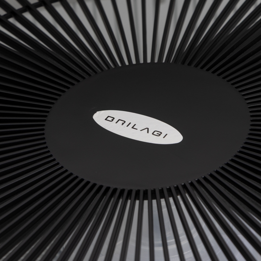 Brilagi - LED Dimbar lampa med fläkt AURA LED/38W/230V 3000-6000K svart+ fjärrkontroll