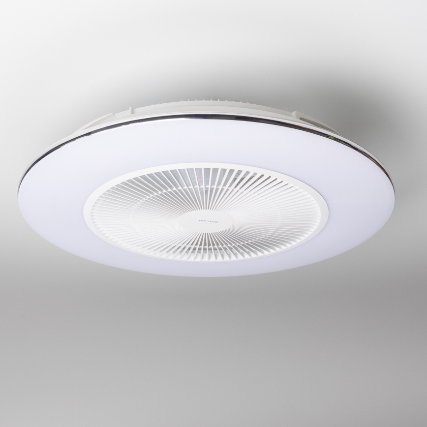 Brilagi - LED dimbar taklampa med fläkt AURA LED/38W/230V 3000-6000K vit + fjärrkontroll