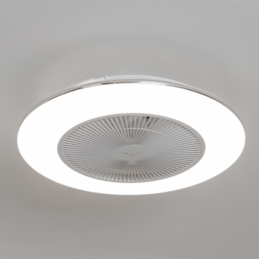 Brilagi - LED dimbar taklampa med fläkt AURA LED/38W/230V 3000-6000K vit + fjärrkontroll