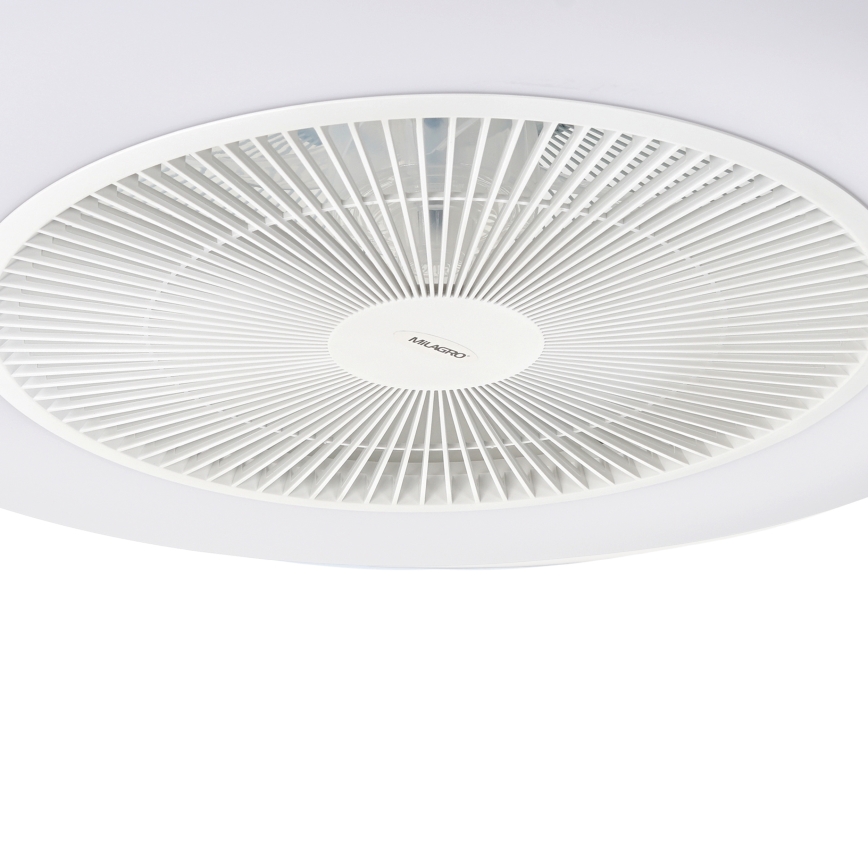 Brilagi - LED Dimbar lampa med fläkt AURA LED/38W/230V 3000-6000K white + fjärrkontroll