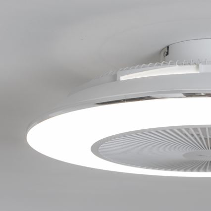 Brilagi - LED Dimbar lampa med fläkt AURA LED/38W/230V 3000-6000K white + fjärrkontroll