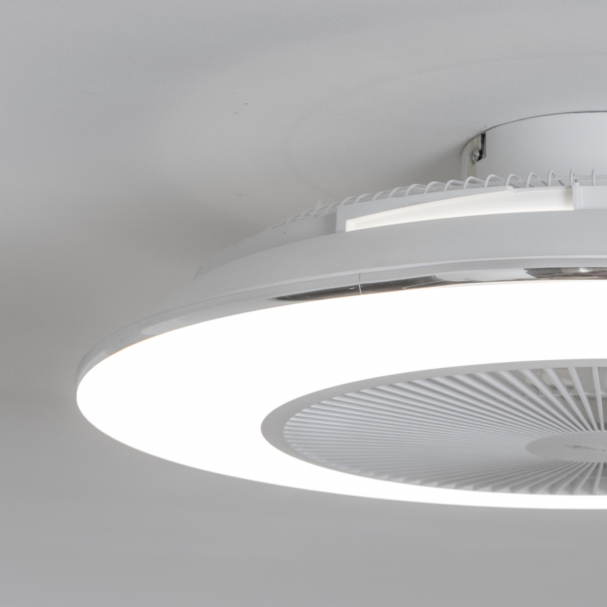 Brilagi - LED Dimbar lampa med fläkt AURA LED/38W/230V 3000-6000K white + fjärrkontroll