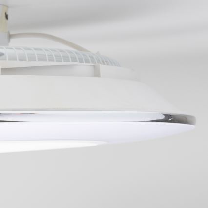 Brilagi - LED Dimbar lampa med fläkt AURA LED/38W/230V 3000-6000K white + fjärrkontroll