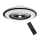 Brilagi - LED Dimbar lampa med fläkt RONDA LED/48W/230V 3000-6000K svart+ fjärrkontroll