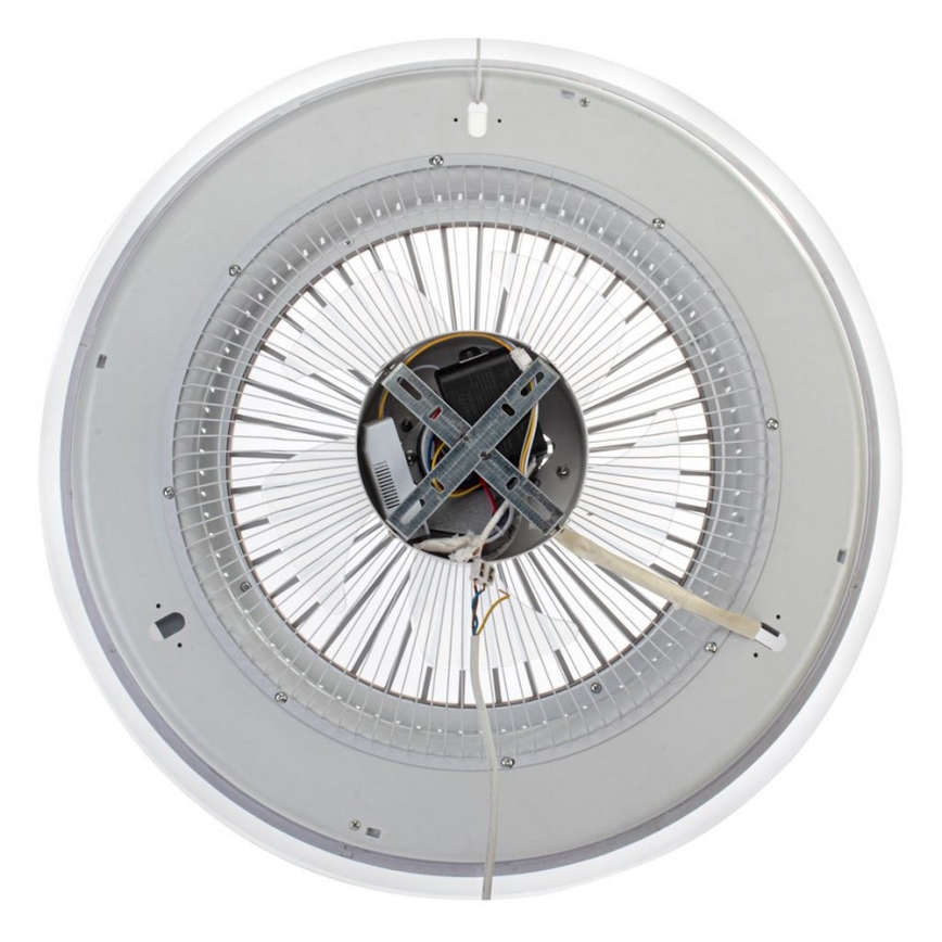 Brilagi - LED Dimbar lampa med fläkt RONDA LED/48W/230V 3000-6000K silver + fjärrkontroll