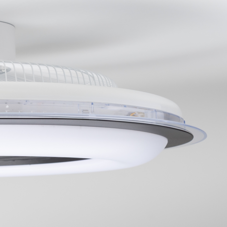 Brilagi - LED Dimbar lampa med fläkt RONDA LED/48W/230V 3000-6000K svart+ fjärrkontroll