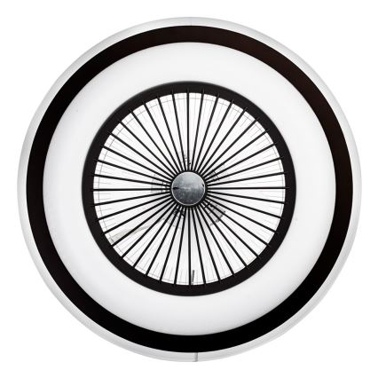 Brilagi - LED Dimbar lampa med fläkt RONDA LED/48W/230V 3000-6000K svart+ fjärrkontroll