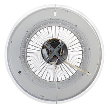 Brilagi - LED Dimbar lampa med fläkt RONDA LED/48W/230V 3000-6000K svart+ fjärrkontroll
