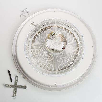 Brilagi - LED Dimbar lampa med fläkt RONDA LED/48W/230V 3000-6000K vit+ fjärrkontroll