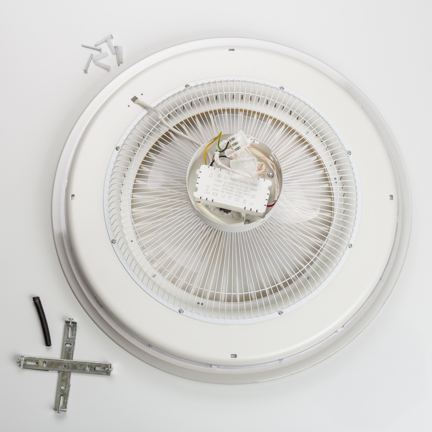 Brilagi - LED Dimbar lampa med fläkt RONDA LED/48W/230V 3000-6000K vit+ fjärrkontroll