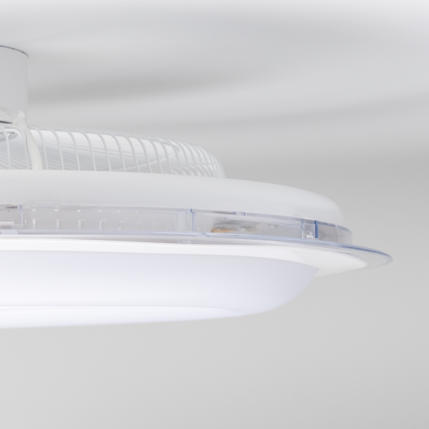 Brilagi - LED Dimbar lampa med fläkt RONDA LED/48W/230V 3000-6000K vit+ fjärrkontroll
