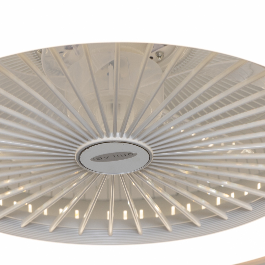 Brilagi - LED Dimbar lampa med fläkt RONDA LED/48W/230V 3000-6000K vit+ fjärrkontroll
