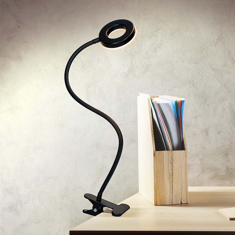 Brilagi - LED dimbar lampa med klämma ORBELA LED/8W/230V 3000/4000/5000K svart