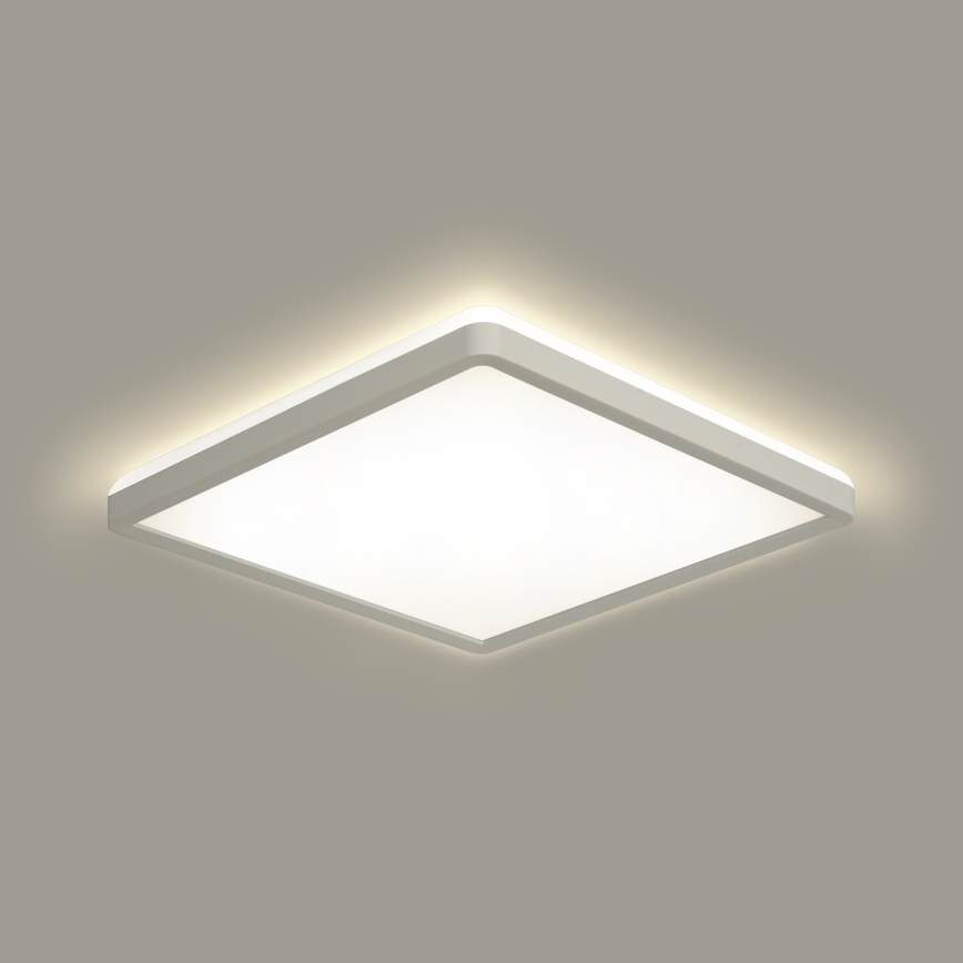 Brilagi - LED Dimbar lampa med motion och dusk sensor ULTRA SLIM LED/18W/230V 30x30 cm + fjärrkontroll