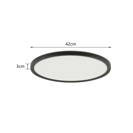 Brilagi - LED Dimbar lampa med motion och dusk sensor ULTRA SLIM LED/24W/230V diameter 42 cm + fjärrkontroll