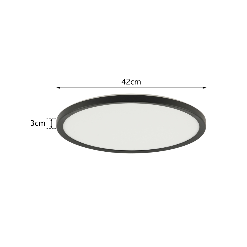 Brilagi - LED Dimbar lampa med motion och dusk sensor ULTRA SLIM LED/24W/230V diameter 42 cm + fjärrkontroll
