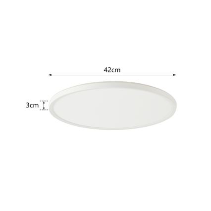 Brilagi - LED Dimbar lampa med motion och dusk sensor ULTRA SLIM LED/24W/230V diameter 42 cm + fjärrkontroll