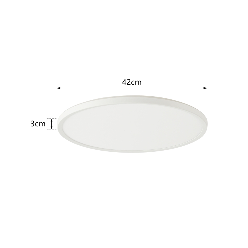 Brilagi - LED Dimbar lampa med motion och dusk sensor ULTRA SLIM LED/24W/230V diameter 42 cm + fjärrkontroll