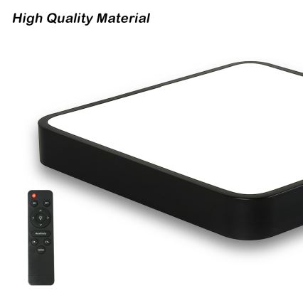 Brilagi - LED Dimbar taklampa POOL LED/48W/230V 3000-6000K 50x50 cm svart + fjärrkontroll