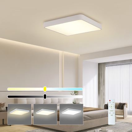 Brilagi - LED Dimbar taklampa POOL LED/48W/230V 3000-6000K 50x50 cm vit + fjärrkontroll