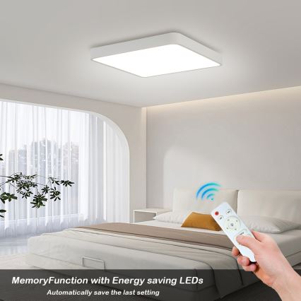 Brilagi - LED Dimbar taklampa POOL LED/48W/230V 3000-6000K 50x50 cm vit + fjärrkontroll