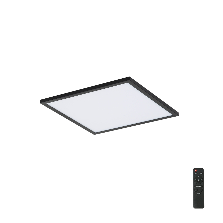 Brilagi - LED Dimbar taklampa SLIMFRAME LED/25W/230V 30x30 cm 3000-6000K svart + fjärrkontroll
