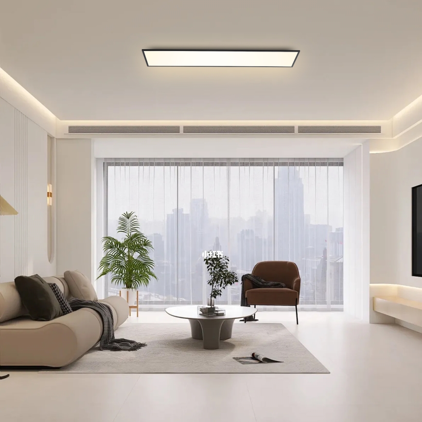 Brilagi - LED Dimbar taklampa SLIMFRAME LED/58W/230V 120x30 cm 3000-6000K svart + fjärrkontroll