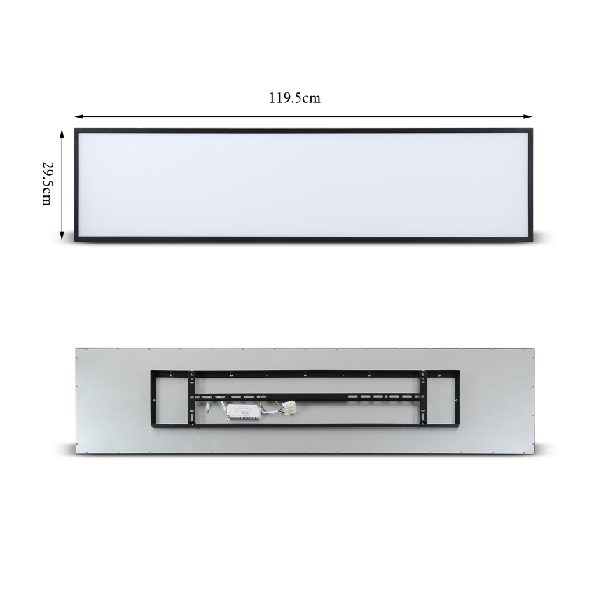 Brilagi - LED Dimbar taklampa SLIMFRAME LED/58W/230V 120x30 cm 3000-6000K svart + fjärrkontroll