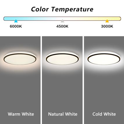 Brilagi - LED Dimbar taklampa SMART LED/36W/230V 3000-6000K diameter 45 cm Wi-Fi Tuya + fjärrkontroll
