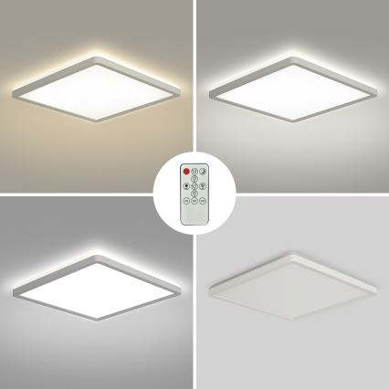 Brilagi - LED Dimbar taklampa ULTRA SLIM LED/18W/230V 2700-6500K 30x30 cm vit + fjärrkontroll