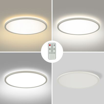 Brilagi - LED Dimbar taklampa ULTRA SLIM LED/18W/230V 2700-6500K diameter 30 cm vit + fjärrkontroll