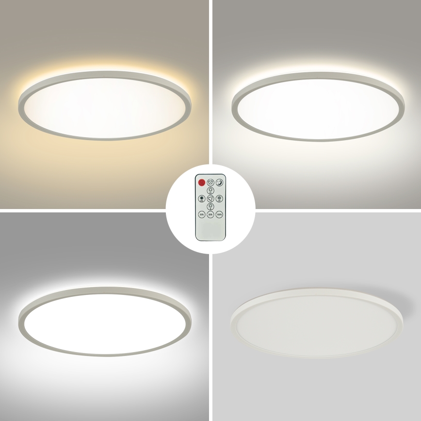 Brilagi - LED Dimbar taklampa ULTRA SLIM LED/18W/230V 2700-6500K diameter 30 cm vit + fjärrkontroll