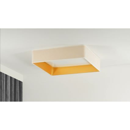 Brilagi - LED Dimbar taklampa VELVET SQUARE LED/24W/230V 3000/4000/6500K + fjärrkontroll grädde