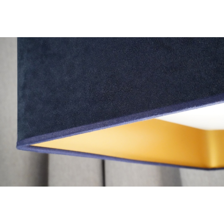 Brilagi - LED Dimbar taklampa VELVET SQUARE LED/24W/230V 3000/4000/6500K + fjärrkontroll mörkblå