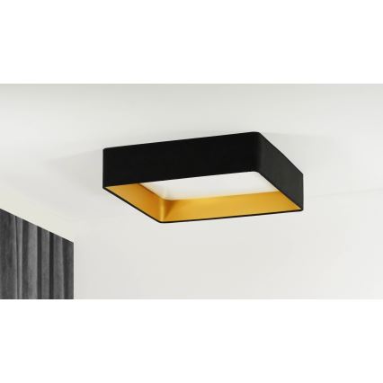 Brilagi - LED Dimbar taklampa VELVET SQUARE LED/24W/230V 3000/4000/6500K + fjärrkontroll svart