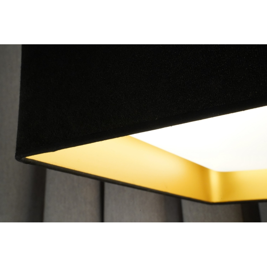 Brilagi - LED Dimbar taklampa VELVET SQUARE LED/24W/230V 3000/4000/6500K + fjärrkontroll svart