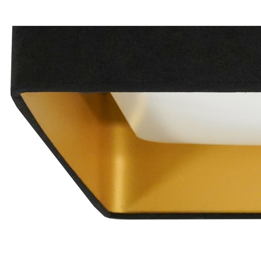 Brilagi - LED Dimbar taklampa VELVET SQUARE LED/24W/230V 3000/4000/6500K + fjärrkontroll svart