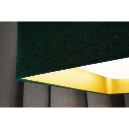 Brilagi - LED Dimbar taklampa VELVET SQUARE SMART LED/36W/230V 2700-6500K Wi-Fi Tuya + fjärrkontroll grön