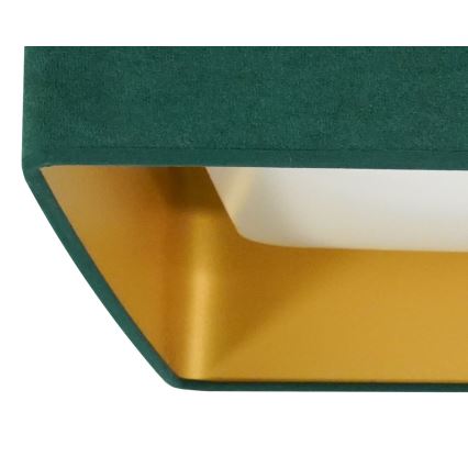 Brilagi - LED Dimbar taklampa VELVET SQUARE SMART LED/36W/230V 2700-6500K Wi-Fi Tuya + fjärrkontroll grön