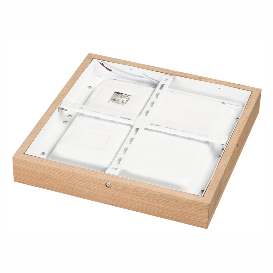 Brilagi - LED ljusreglerad taklampa till badrum WOODY FRAME LED/24W/230V ek 30x30 cm 3000-6000K IP44 + fjärrkontroll